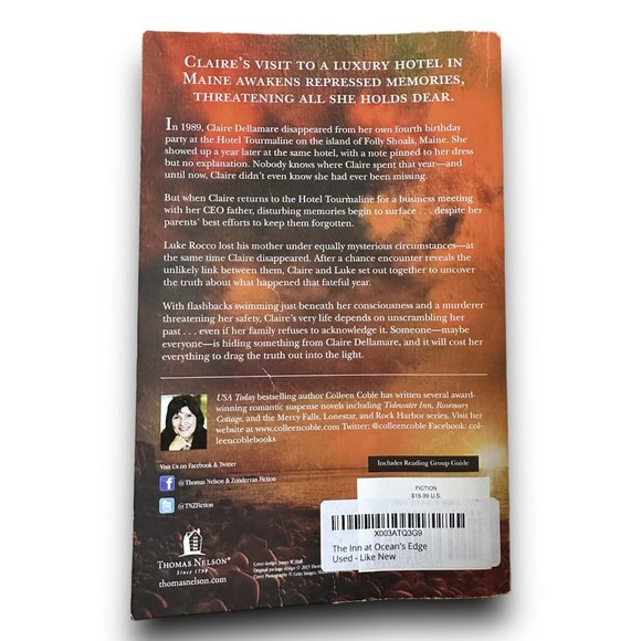 ⚡️3/$15⚡️ The Inn at Ocean's Edge [Paperback] by Colleen Coble Book - Picture 3 of 3